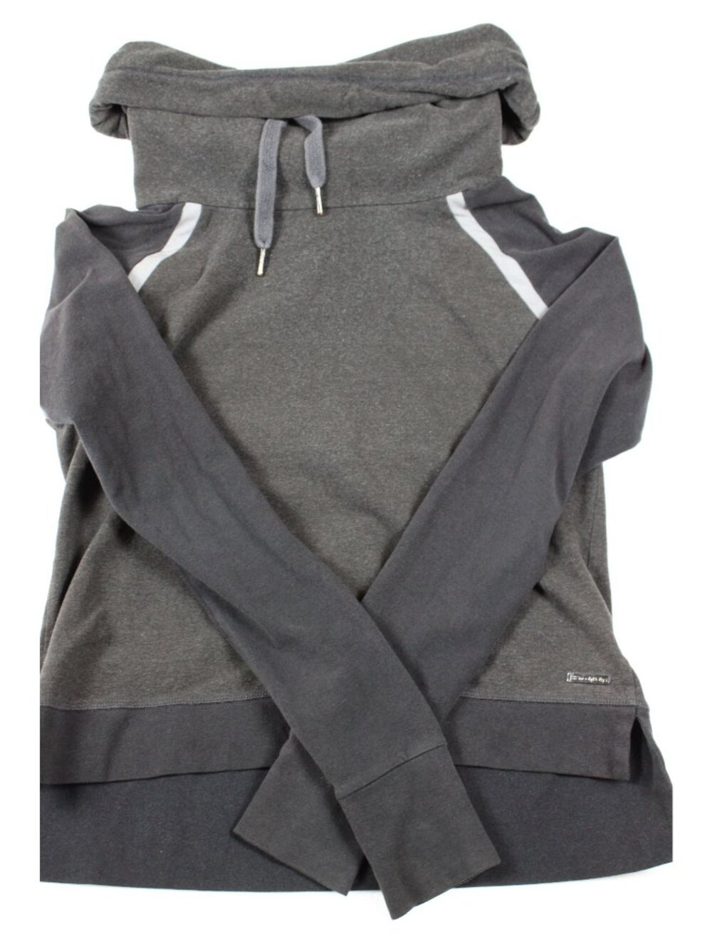 Sweaty Betty Gray Funnel Neck Pullover Sweatshirt Small